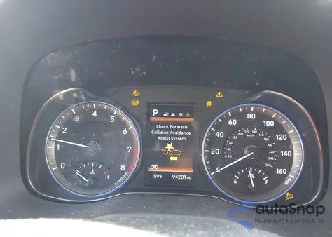 2020 Hyundai Kona Sel Plus z USA, uszkodzony, nr VIN KM8K62AA1LU585481